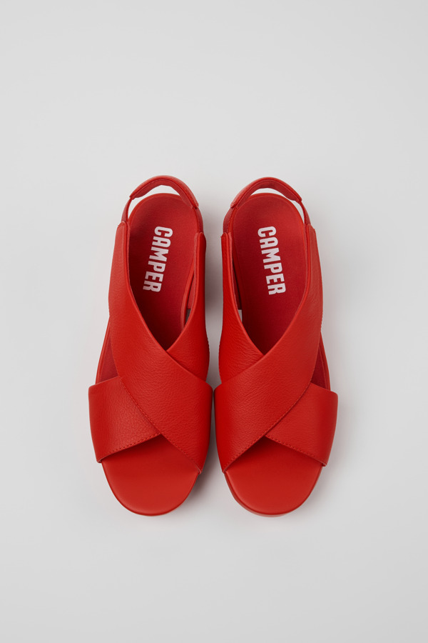 CAMPER Balloon - Sandals For Women - Red, Size 36, Smooth Leather