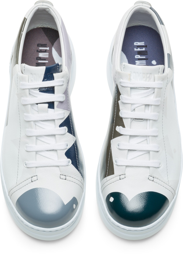  CAMPER Camper & Masaru Suzuki - Sneakers Για Γυναικεία - Λευκό,Μαύρο,Γκρι, Μέγεθος 39, Smooth leather - 5