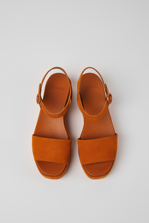 CAMPER Misia - Sandalen Für Damen - Braun, Größe 40, Veloursleder