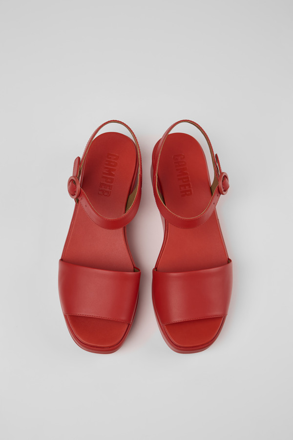 CAMPER Misia - Sandals For Women - Red, Size 40, Smooth Leather