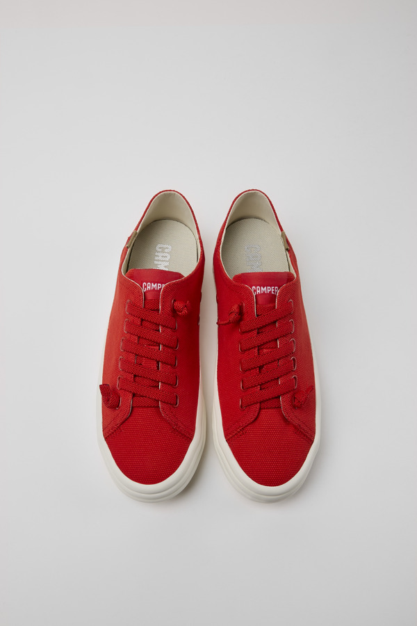 CAMPER Hoops - Sneakers Για Γυναικεία - Κόκκινο, Μέγεθος 41, Cotton Fabric
