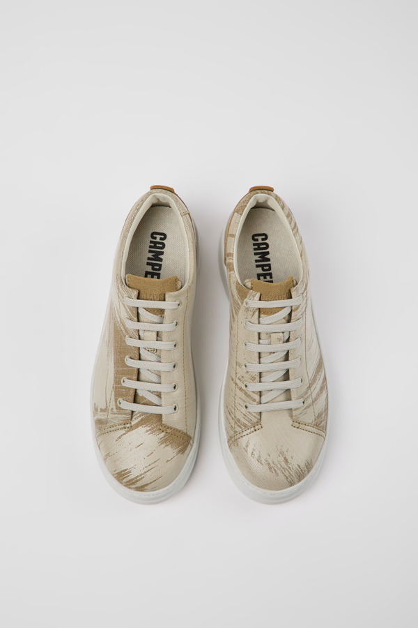 CAMPER Runner Up - Sneakers Voor Dames - Beige,Grijs, Maat 41, Suede