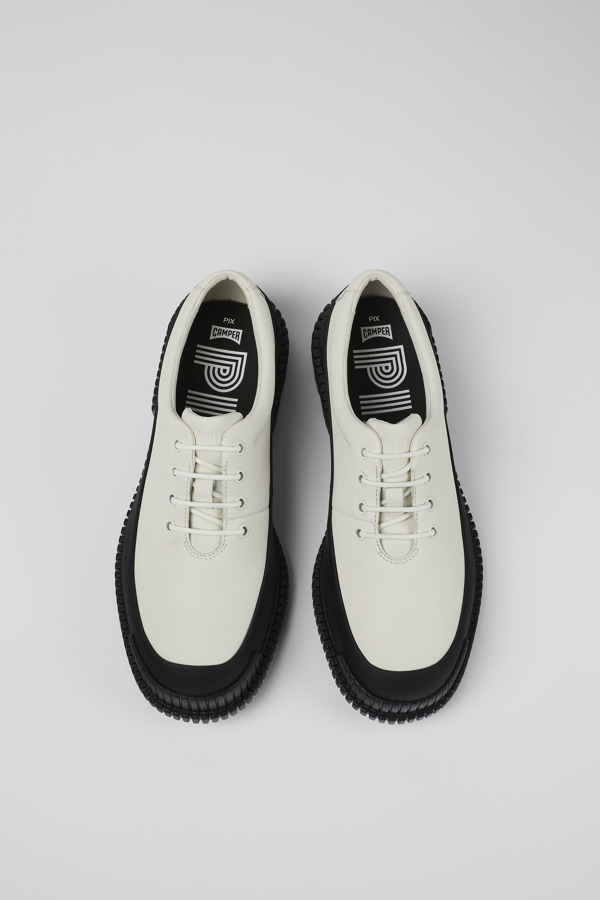 CAMPER Pix - Elegante Schuhe Für Damen - Weiß,Schwarz, Größe 36, Glattleder
