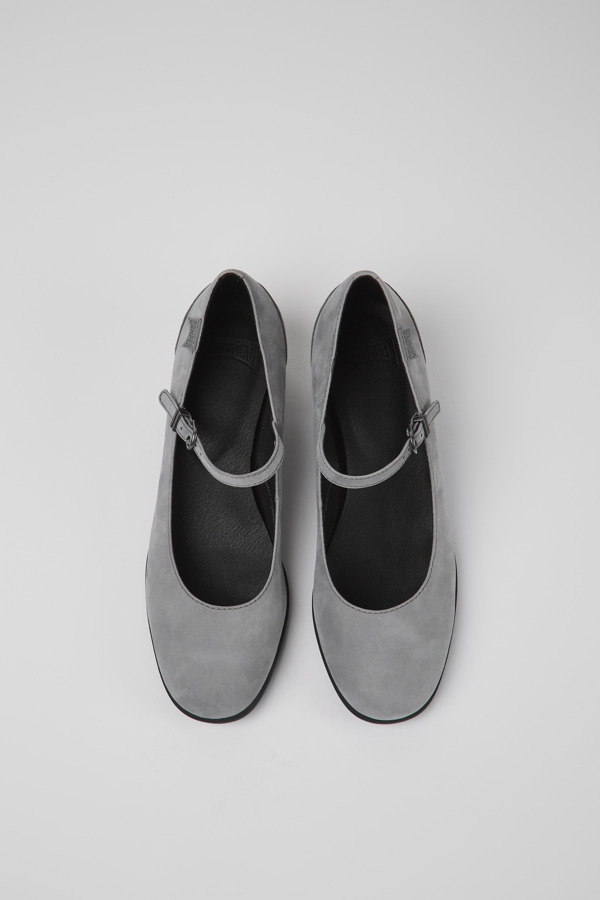 CAMPER Katie - Elegante Schuhe Für Damen - Grau, Größe 39, Veloursleder