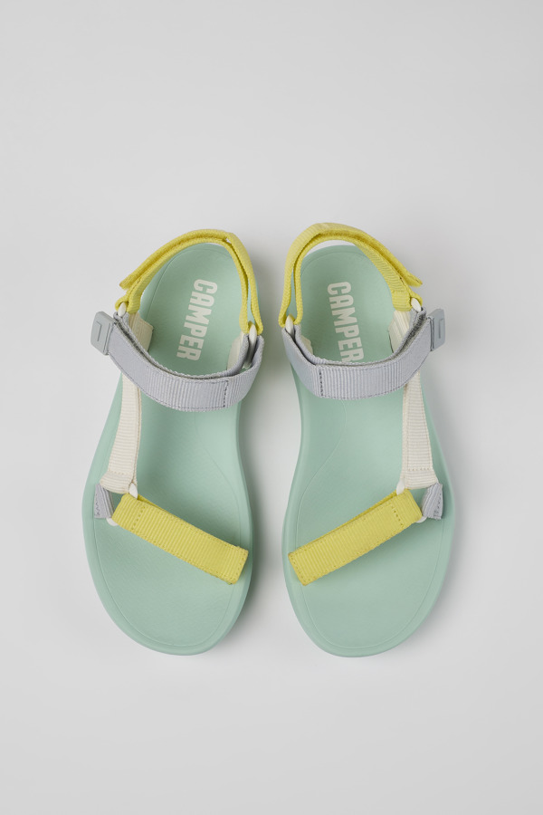 CAMPER Match - Sandalen Für Damen - Gelb,Weiß,Grau, Größe 37, Textile