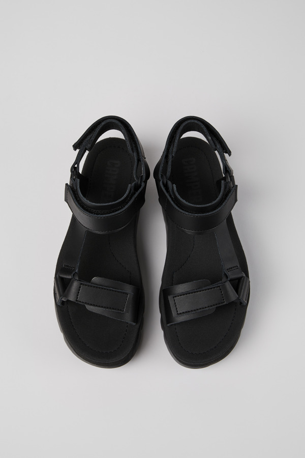 CAMPER Oruga Up - Sandals For Women - Black, Size 40, Smooth Leather