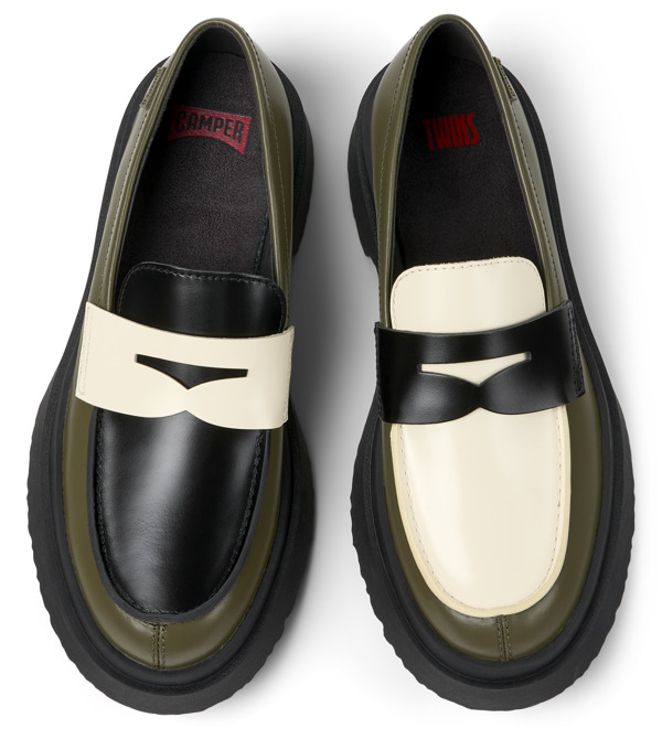  CAMPER Twins - Επίσημα παπούτσια Για Γυναικεία - Πράσινο,Μαύρο,Λευκό, Μέγεθος 35, Smooth leather - 5