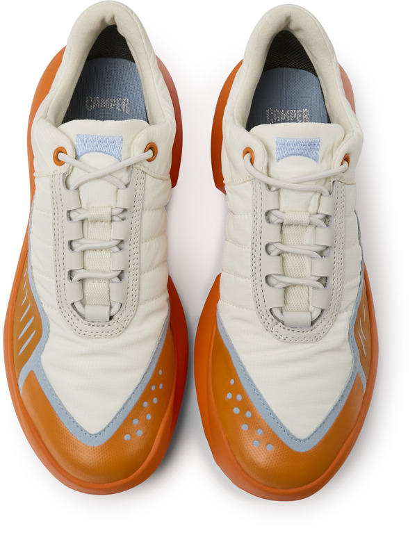  CAMPER CRCLR - Sneakers Για Γυναικεία - Λευκό,Πορτοκαλί,Μπλε, Μέγεθος 39, Cotton fabric/Smooth leather - 5