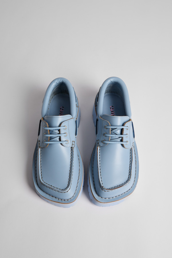 CAMPERLAB Eki - Formal Shoes For Women - Blue, Size 8.5, Smooth Leather