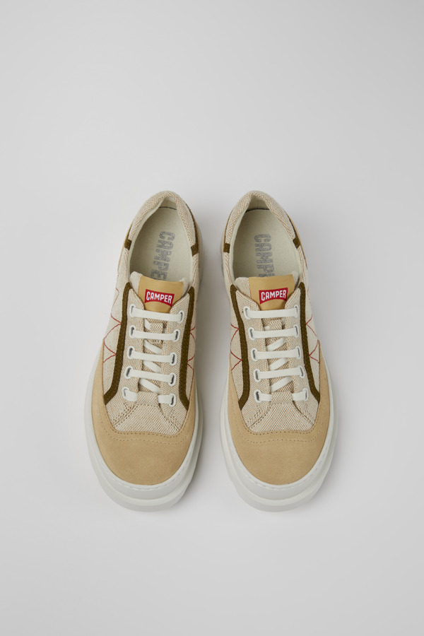 CAMPER Brutus - Casual For Women - Beige, Size 38, Cotton Fabric