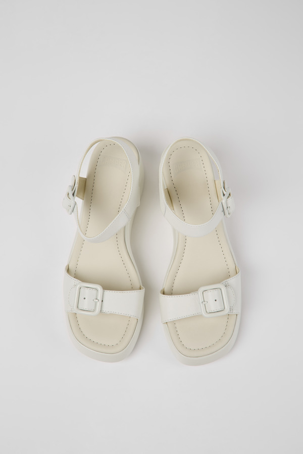 CAMPER Kaah - Sandals For Women - White, Size 37, Smooth Leather