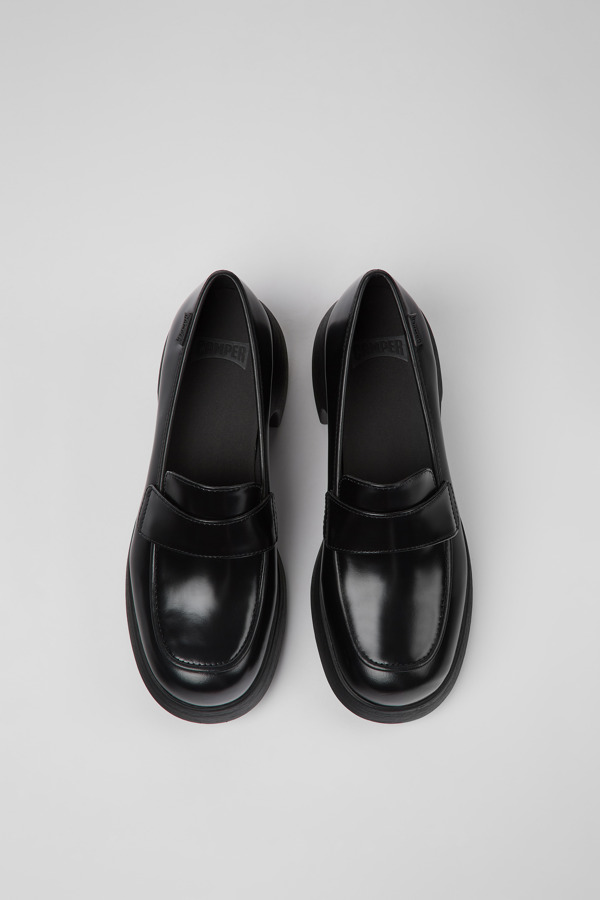 CAMPER Thelma - Loafers For Women - Black, Size 40, Smooth Leather