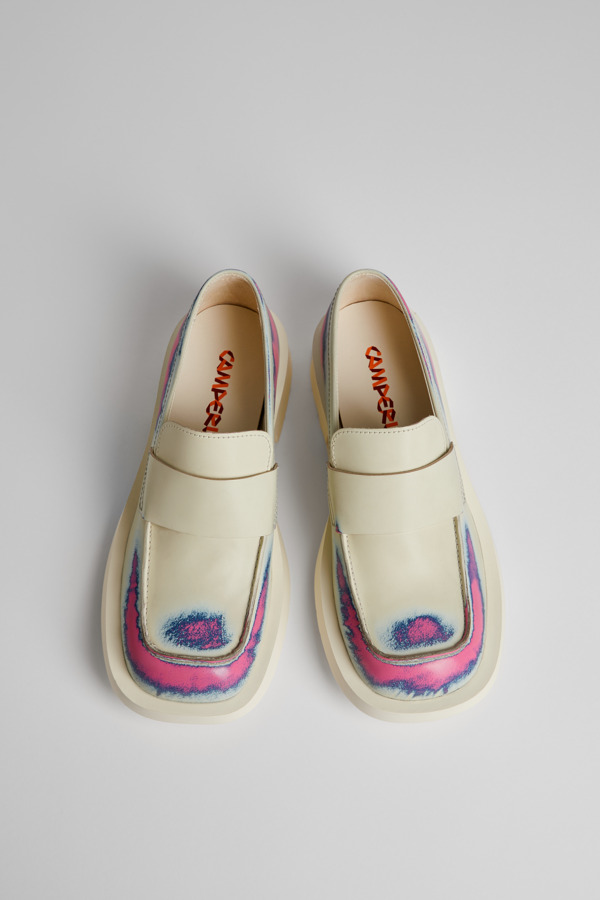 CAMPERLAB MIL 1978 - Sapatos Formais Para  Mulher - Branco,Rosa,Azul, Tamanho 41, Pele Lisa