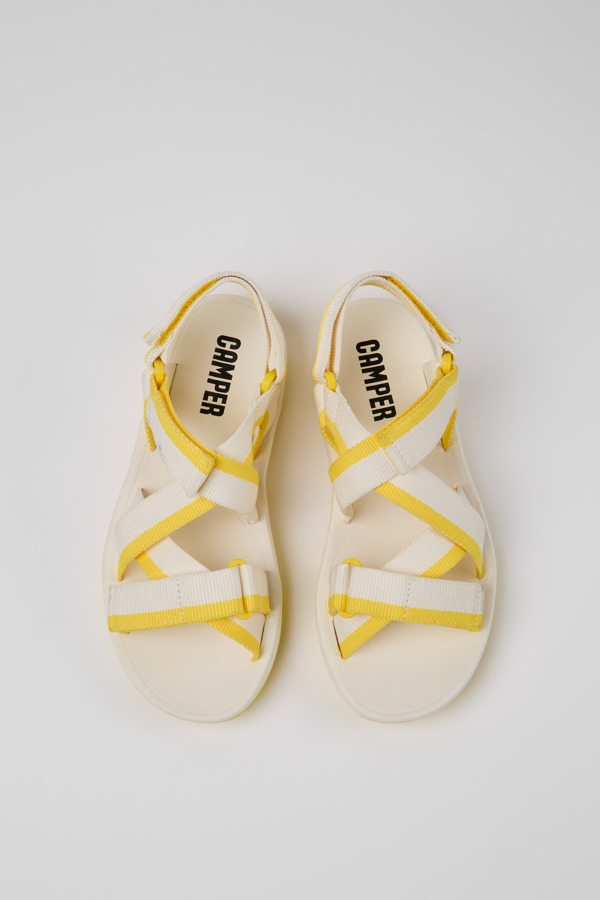 CAMPER Match - Sandals For Women - White, Size 42, Cotton Fabric