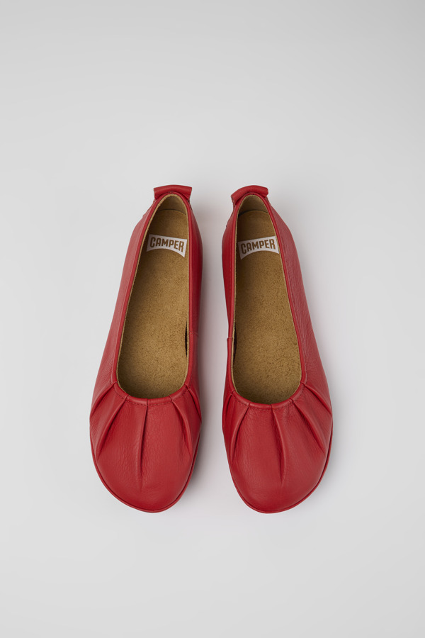 CAMPER Right - Ballerinas For Women - Red, Size 42, Smooth Leather