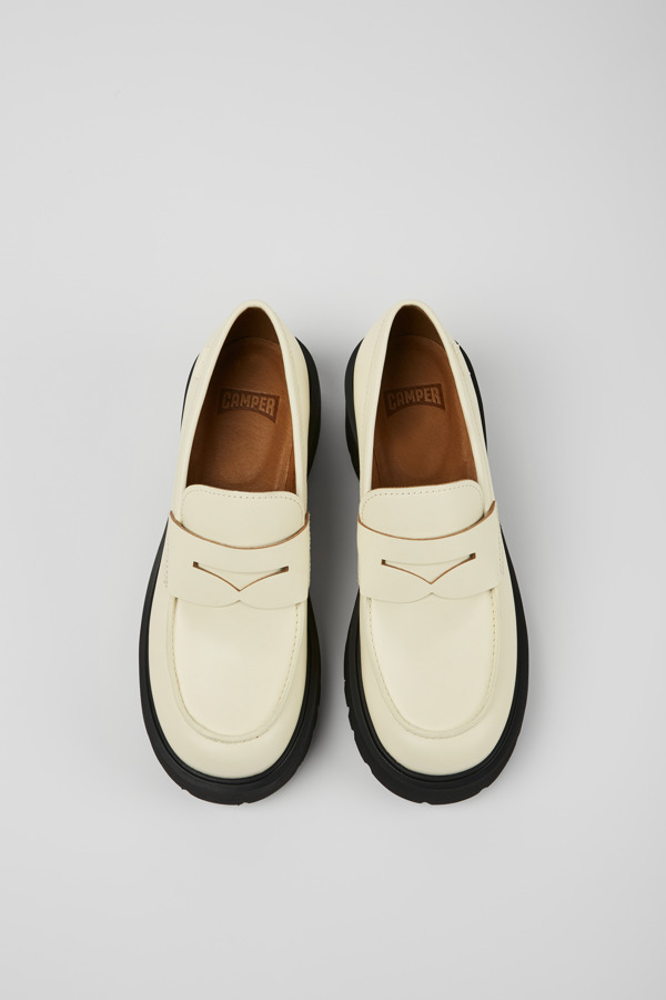 CAMPER Milah - Chaussures Habillées Pour Femme - Blanc, Taille 38, Cuir Lisse
