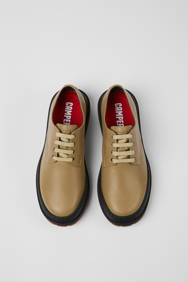 CAMPER Brutus Trek - Formal Shoes For Women - Beige, Size 39, Smooth Leather