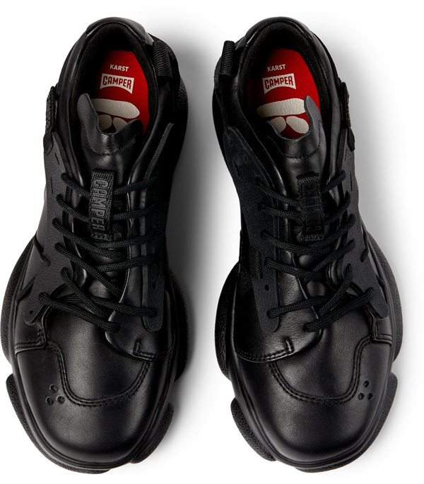  CAMPER Karst - Sneakers Για Γυναικεία - Μαύρο, Μέγεθος 41, Smooth leather/Cotton fabric - 5