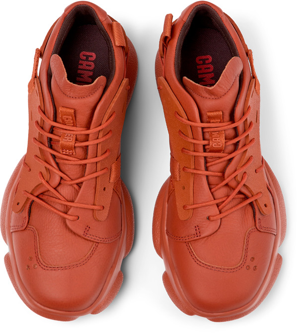 CAMPER Karst - Sneakers Για Γυναικεία - Κόκκινο, Μέγεθος 38, Smooth leather/Cotton fabric - 5
