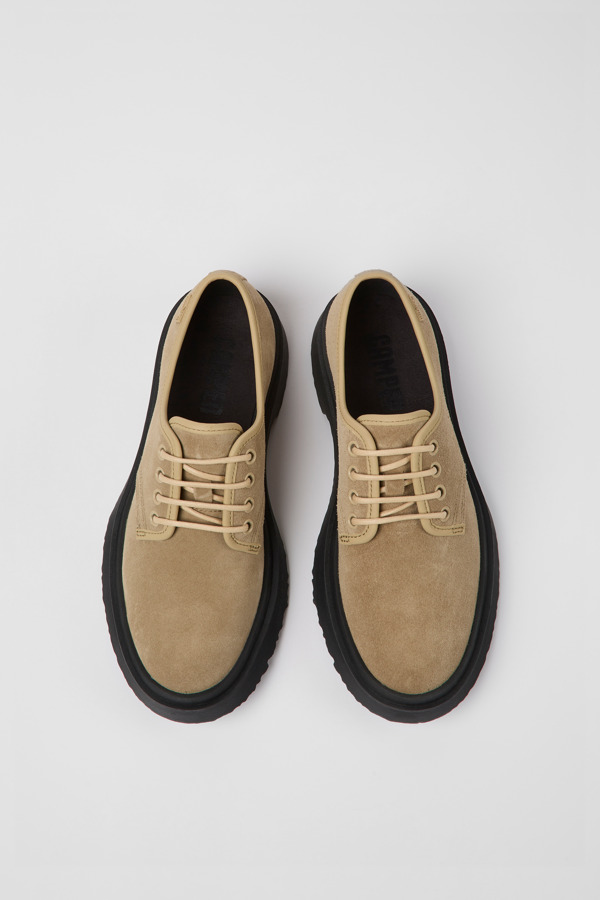 CAMPER Walden - Formal Shoes For Women - Beige, Size 35, Suede