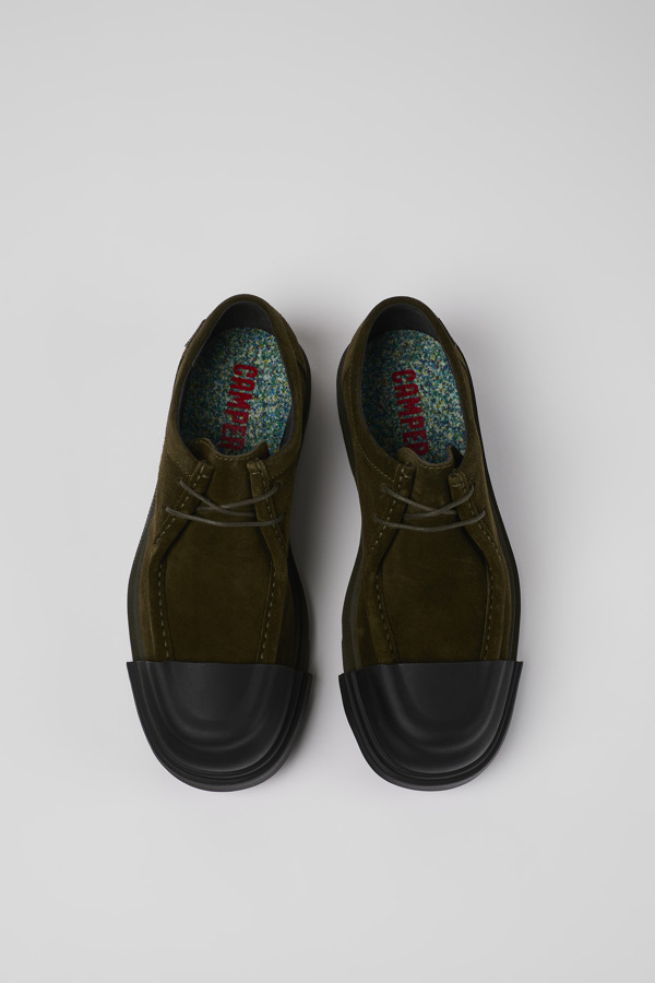 CAMPER Junction - Elegante Schuhe Für Damen - Grün, Größe 36, Veloursleder