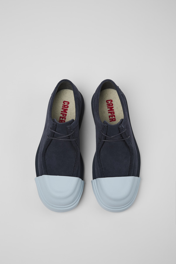 CAMPER Junction - Elegante Schuhe Für Damen - Blau, Größe 39, Veloursleder