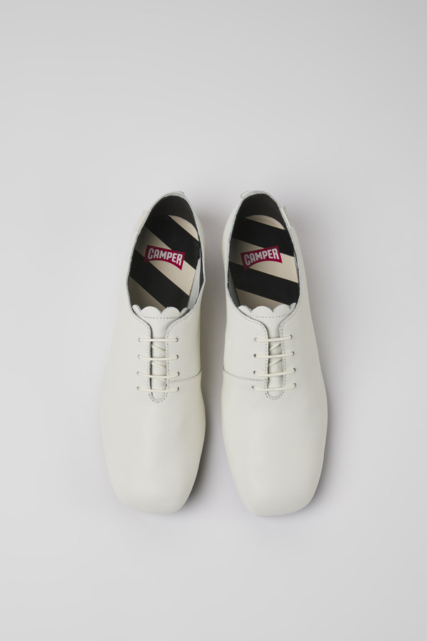 CAMPER Casi Myra - Formal Shoes For Women - White, Size 39, Smooth Leather