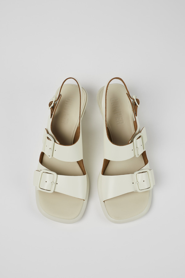 CAMPER Dina - Sandals For Women - White, Size 38, Smooth Leather