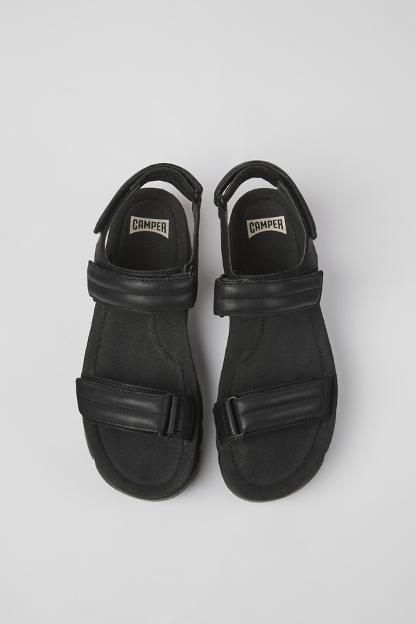 CAMPER Oruga Up - Sandals For Women - Black, Size 38, Smooth Leather