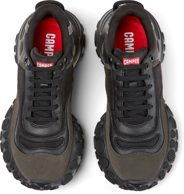  CAMPER Pelotas Mars - Sneakers Για Γυναικεία - Μαύρο,Γκρι,Πράσινο, Μέγεθος 36, Cotton fabric - 5