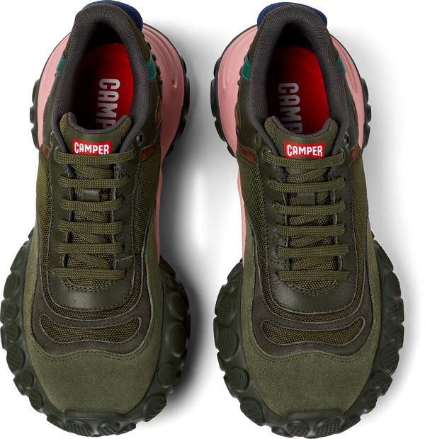  CAMPER Pelotas Mars - Sneakers Για Γυναικεία - Πράσινο,Καφέ,Γκρι, Μέγεθος 36, Cotton fabric - 5