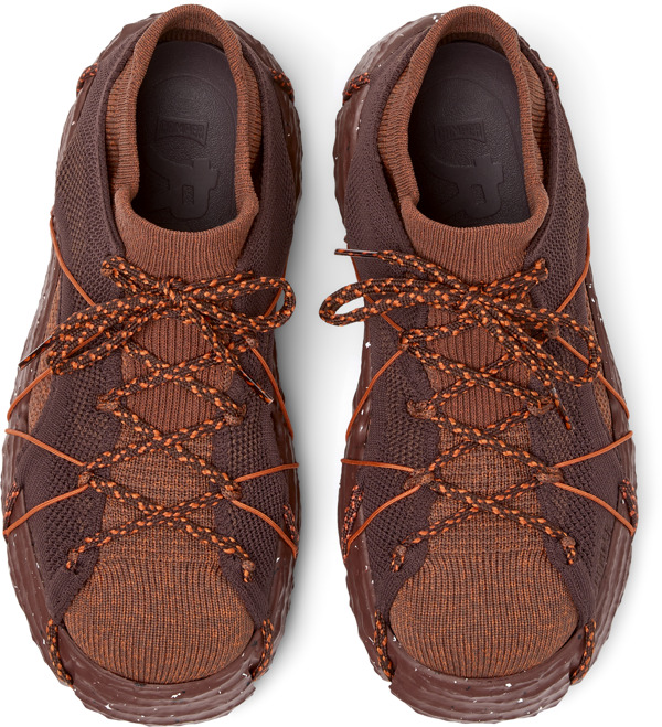  CAMPER ROKU - Casual παπούτσια Για Γυναικεία - Μπορντό,Καφέ,Πορτοκαλί, Μέγεθος 36, Cotton fabric - 5