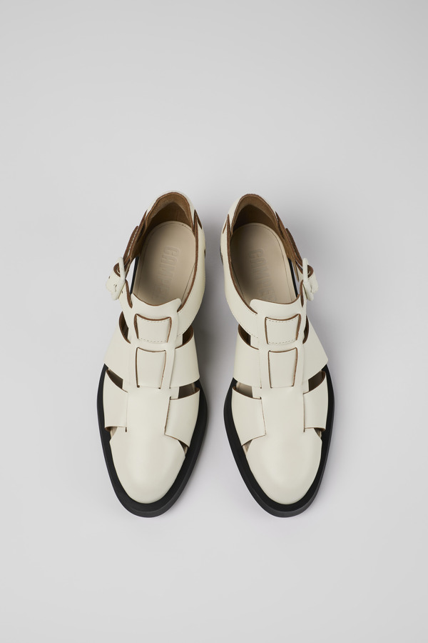 CAMPER Bonnie - Chaussures Habillées Pour Femme - Blanc, Taille 35, Cuir Lisse
