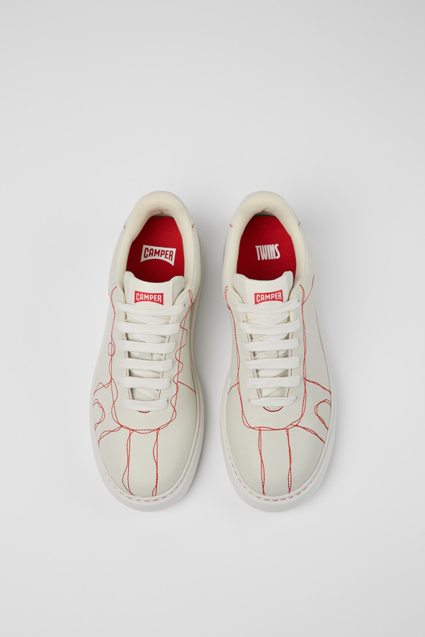 CAMPER Twins - Sneaker Für Damen - Weiß, Größe 35, Glattleder