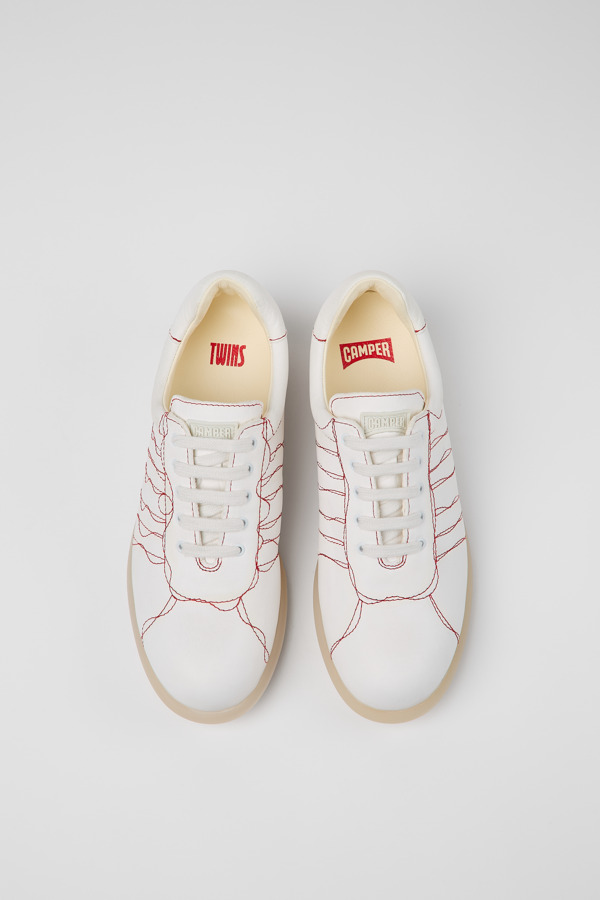 CAMPER Twins - Sneaker Für Damen - Weiß, Größe 40, Glattleder