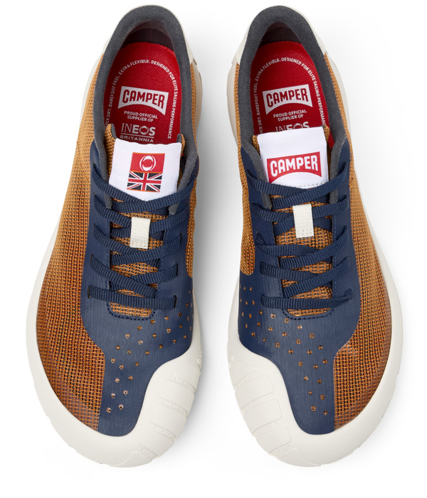  CAMPER Camper x INEOS Britannia - Sneakers Για Γυναικεία - Πορτοκαλί,Μπλε,Λευκό, Μέγεθος 37, Cotton fabric - 5