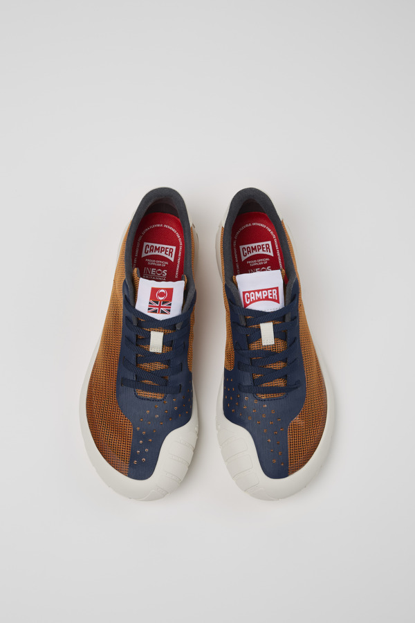 CAMPER Camper X INEOS Britannia - Sneakers Για Γυναικεία - Πορτοκαλί,Μπλε,Λευκό, Μέγεθος 37, Cotton Fabric