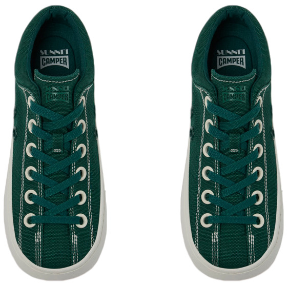 CAMPER Camper X SUNNEI - Sneakers Voor Dames - Groen, Maat 36, Cotton Fabric