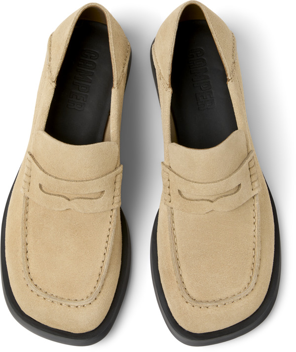  CAMPER Dana - Μοκασίνια Για Γυναικεία - Μπεζ, Μέγεθος 37, Suede - 5