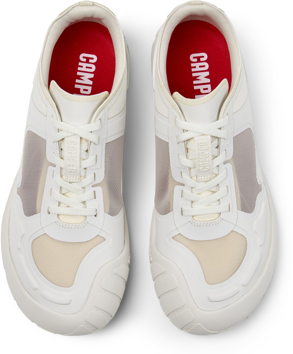  CAMPER Path - Sneakers Για Γυναικεία - Λευκό,Γκρι, Μέγεθος 40, Cotton fabric - 5