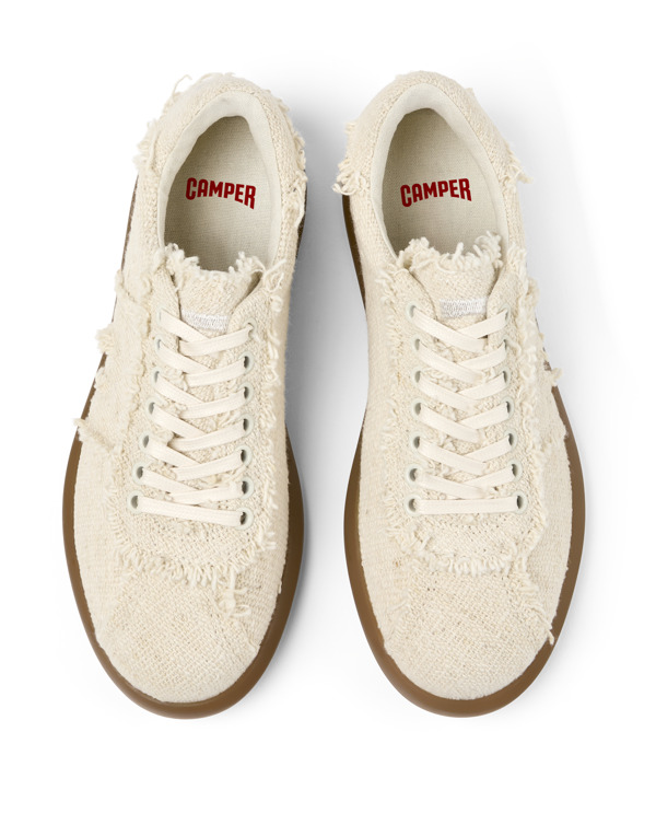  CAMPER Pelotas Soller - Sneakers Για Γυναικεία - Μπεζ, Μέγεθος 35, Cotton fabric - 5
