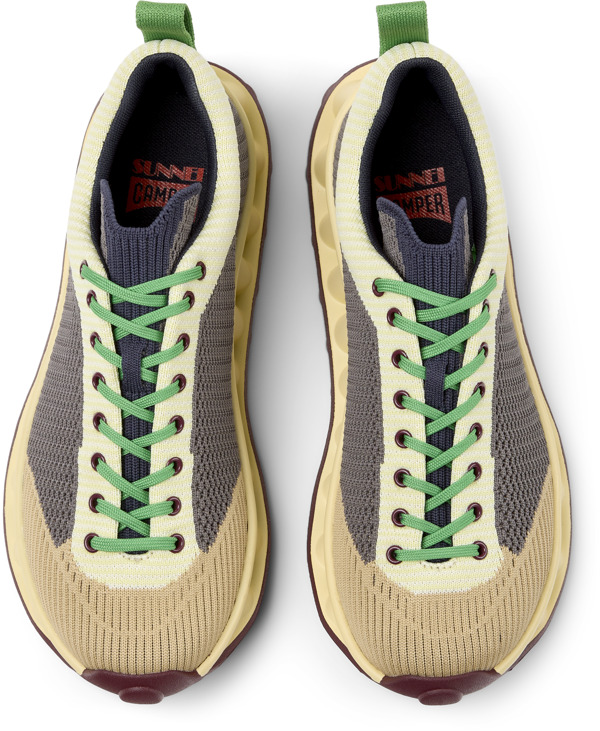  CAMPER Camper x SUNNEI - PELOTISSIMA - Sneakers Για Γυναικεία - Γκρι,Κίτρινο,Μπεζ, Μέγεθος 37, Cotton fabric - 5