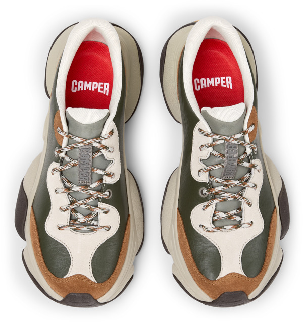  CAMPER Karst 2 - Casual παπούτσια Για Γυναικεία - Πράσινο,Καφέ,Μπεζ, Μέγεθος 36, Smooth leather - 5