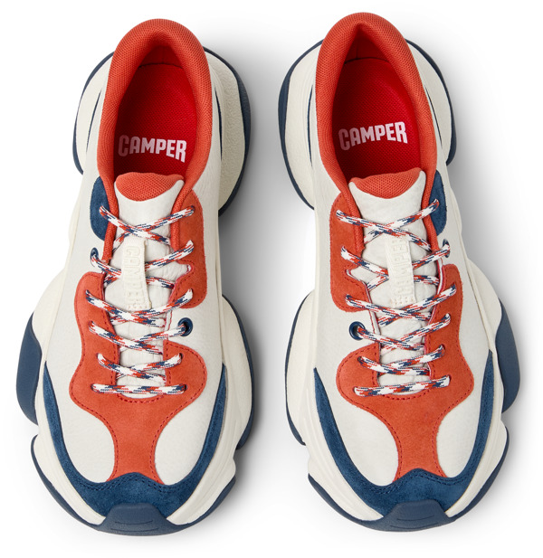  CAMPER Karst 2 - Casual παπούτσια Για Γυναικεία - Λευκό,Μπλε,Πορτοκαλί, Μέγεθος 35, Smooth leather - 5