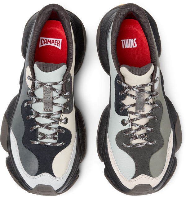  CAMPER Twins - Casual παπούτσια Για Γυναικεία - Γκρι, Μέγεθος 38, Smooth leather - 5