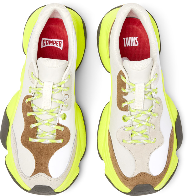  CAMPER Twins - Casual παπούτσια Για Γυναικεία - Λευκό,Μπεζ,Καφέ, Μέγεθος 39, Smooth leather - 5