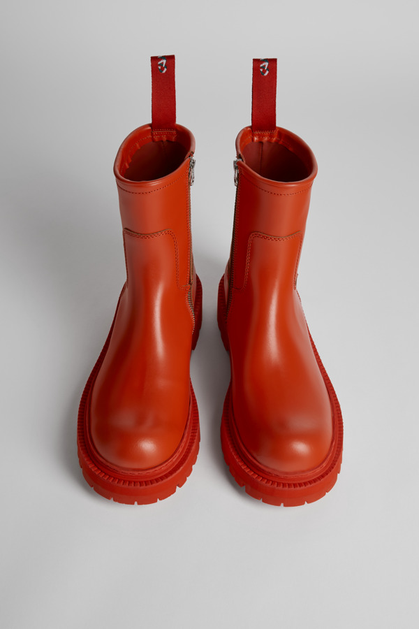 CAMPERLAB Eki - Laarzen Voor Heren - Rood, Maat 42, Smooth Leather
