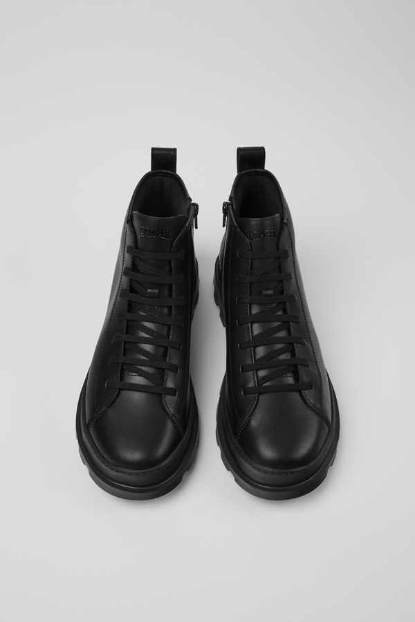 CAMPER Brutus - Ankle Boots For Men - Black, Size 42, Smooth Leather