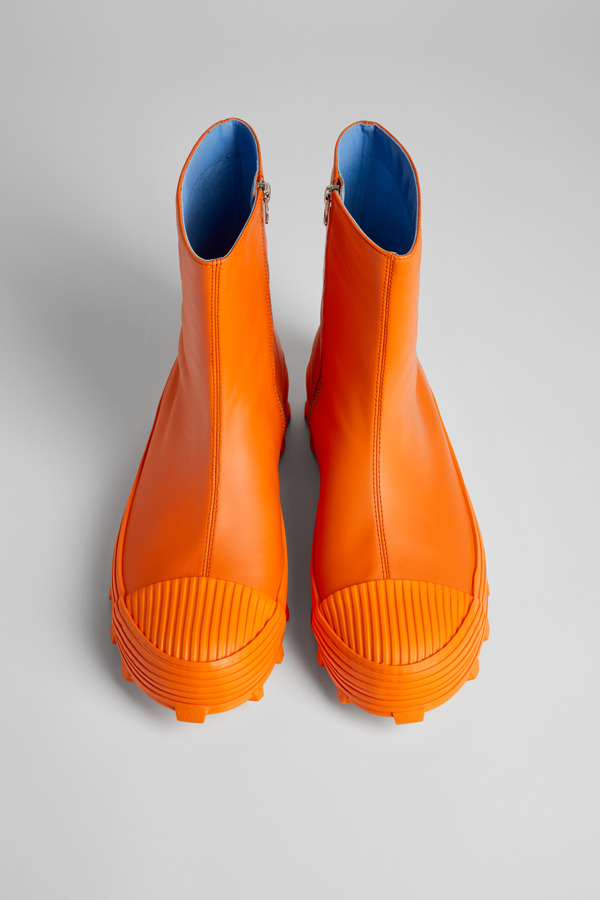 CAMPERLAB Traktori - Nette Schoenen Voor Heren - Oranje, Maat 46, Smooth Leather