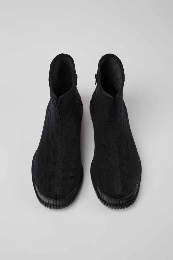CAMPER Pix TENCEL® - Ankle Boots For Men - Black, Size 46, Cotton Fabric
